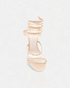 ADELIA | High-Heel-Sandalen mit Wickelriemen