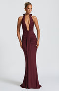 SASHA | Maxikleid mit Tiefem Ausschnitt