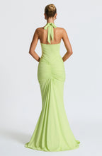 SASHA | Maxikleid mit Tiefem Ausschnitt