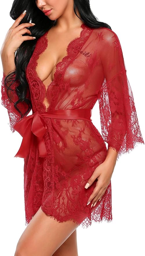 ISABELL – Verführerisches Kimono- & Babydoll-Set