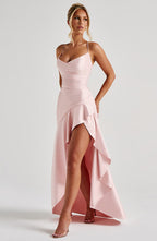 LISA | Maxikleid mit Hohem Schlitz