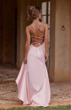 LISA | Maxikleid mit Hohem Schlitz