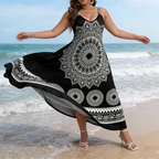 MINA | Ärmelloses Boho-Maxikleid