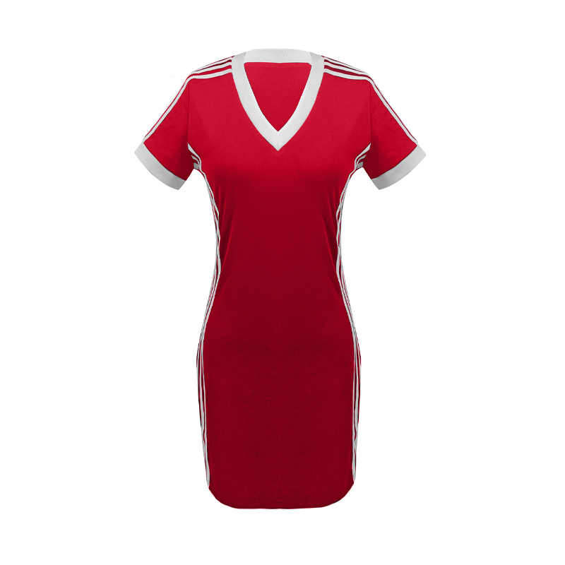 NOREEN | Sportliches V-Ausschnitt-Minikleid