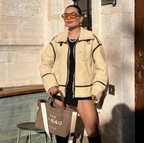 JASMIN | Weicher Teddy-Mantel