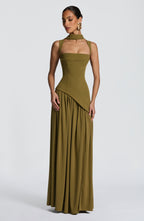 DANIELA | Elegantes Maxikleid Figurbetontem Oberteil