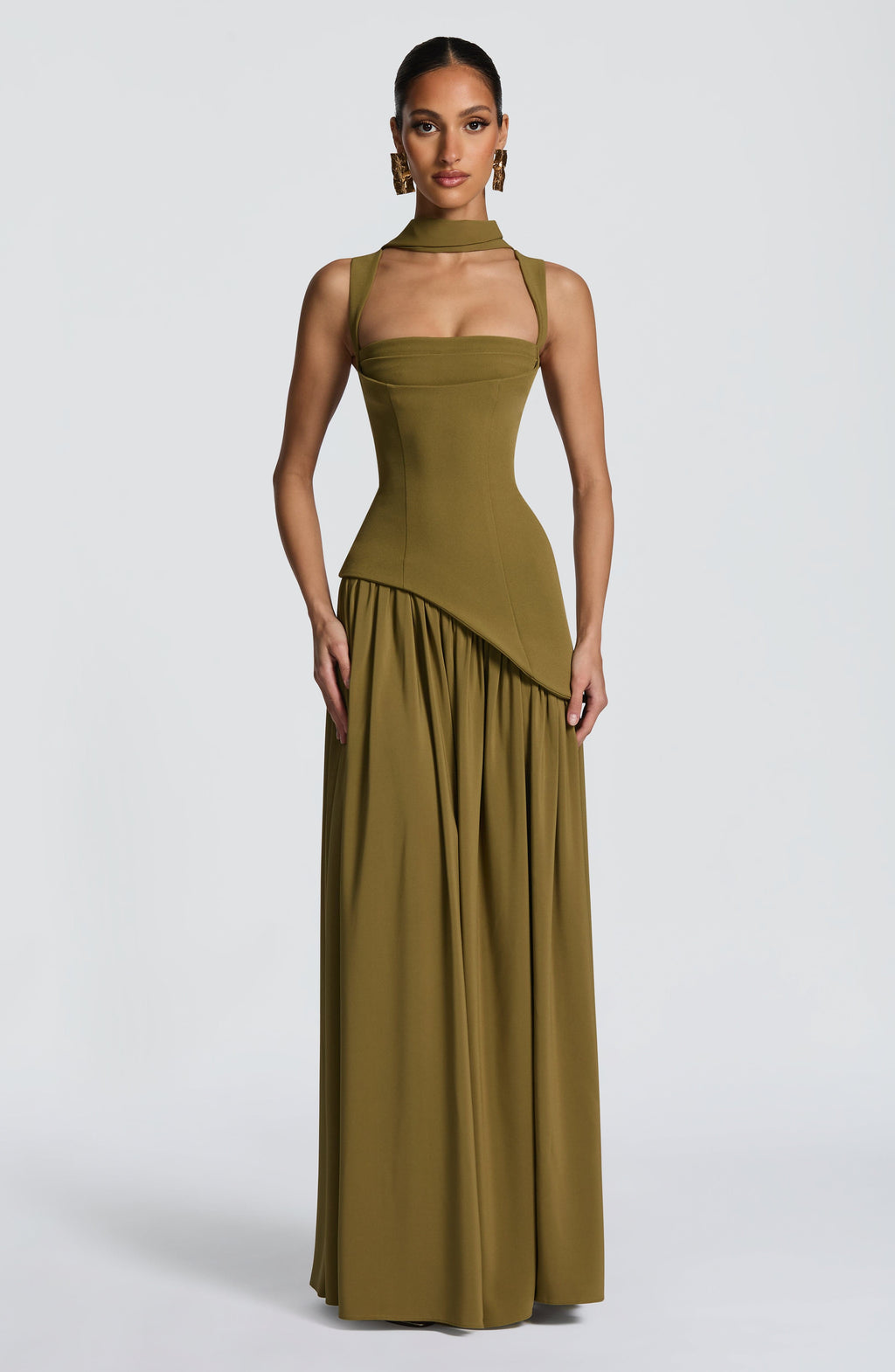 DANIELA | Elegantes Maxikleid Figurbetontem Oberteil