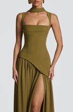 DANIELA | Elegantes Maxikleid Figurbetontem Oberteil