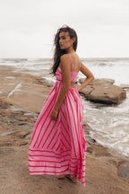 MEYRA | Sommer Gestreiftes Maxikleid
