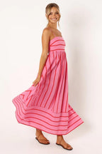 MEYRA | Sommer Gestreiftes Maxikleid
