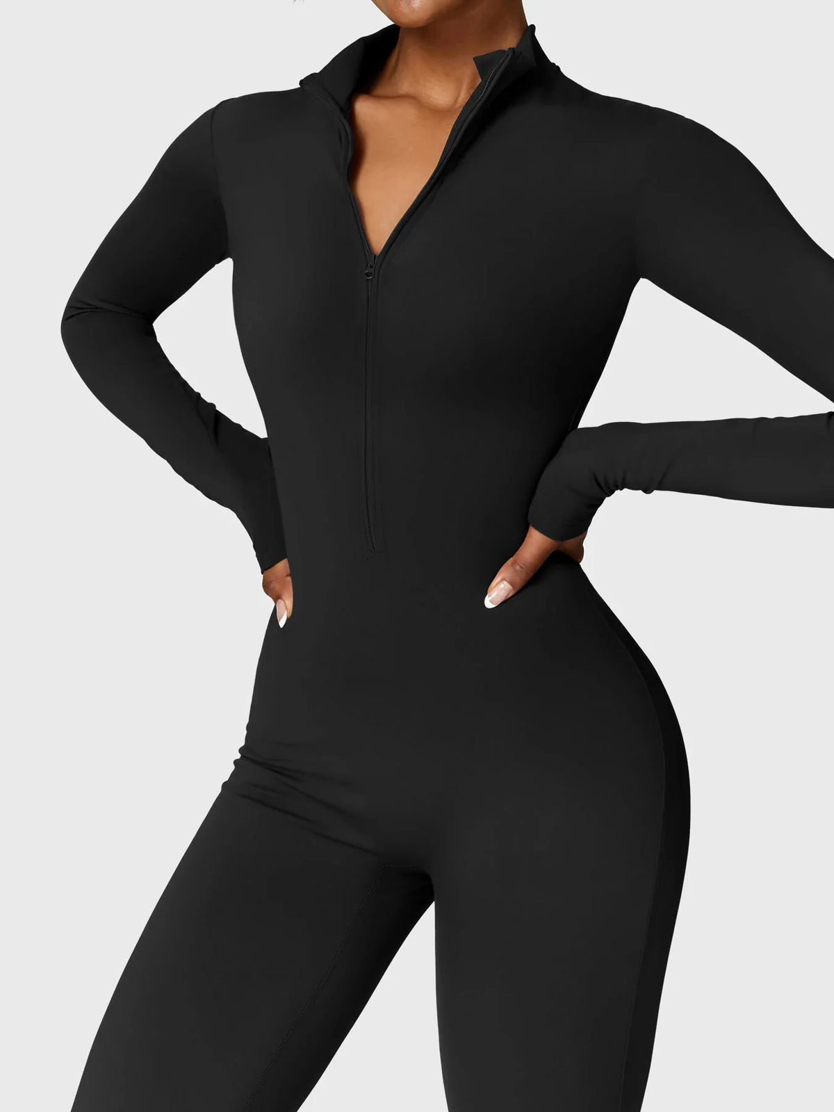 LUNA | Figurbetonter Zip-Jumpsuit