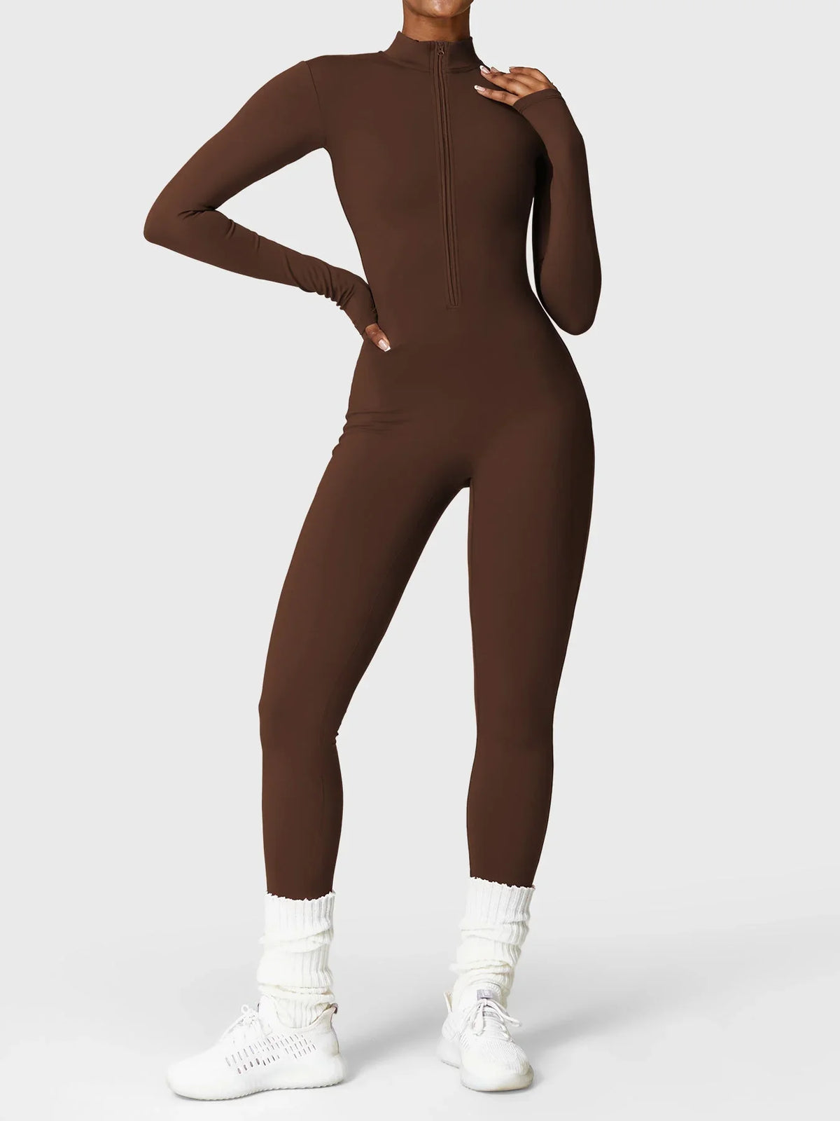 LUNA | Figurbetonter Zip-Jumpsuit